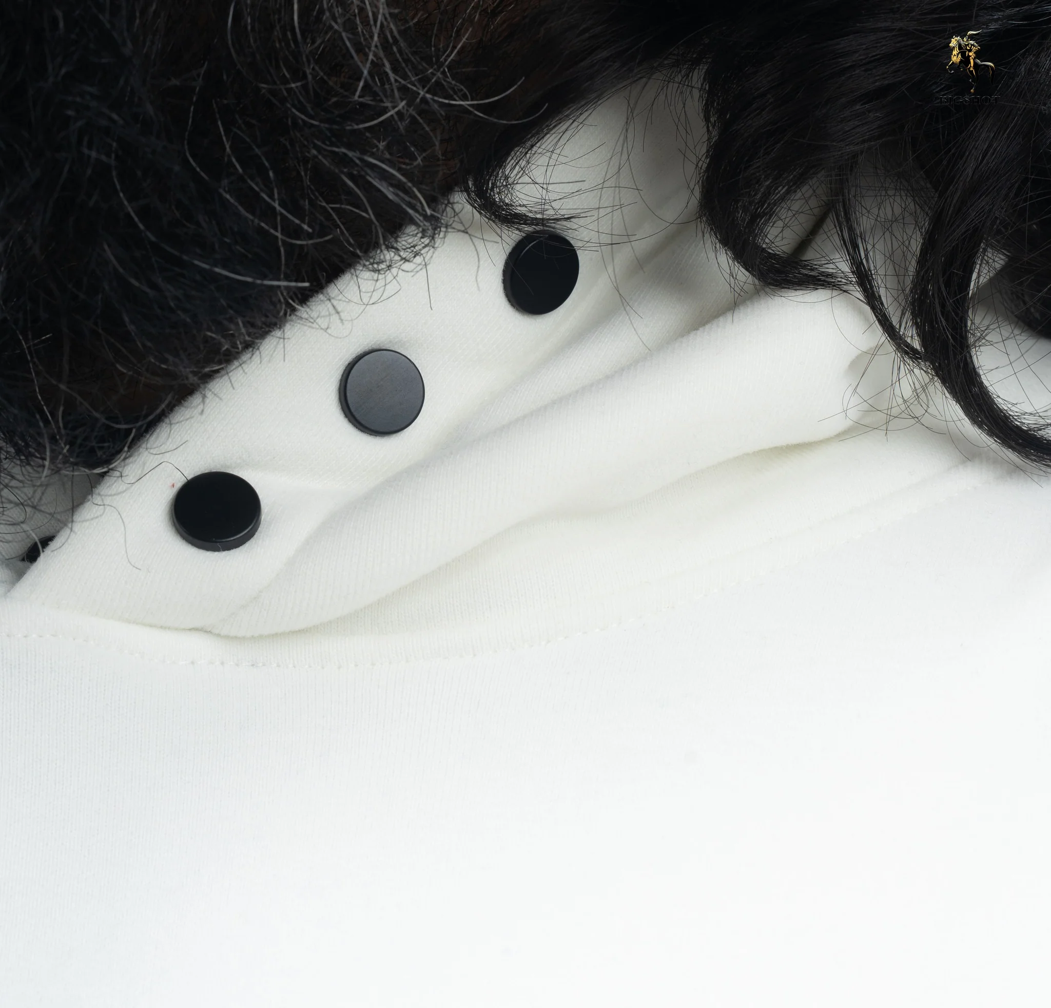 Big Size Hoodie (D4) - Off White - Image 3