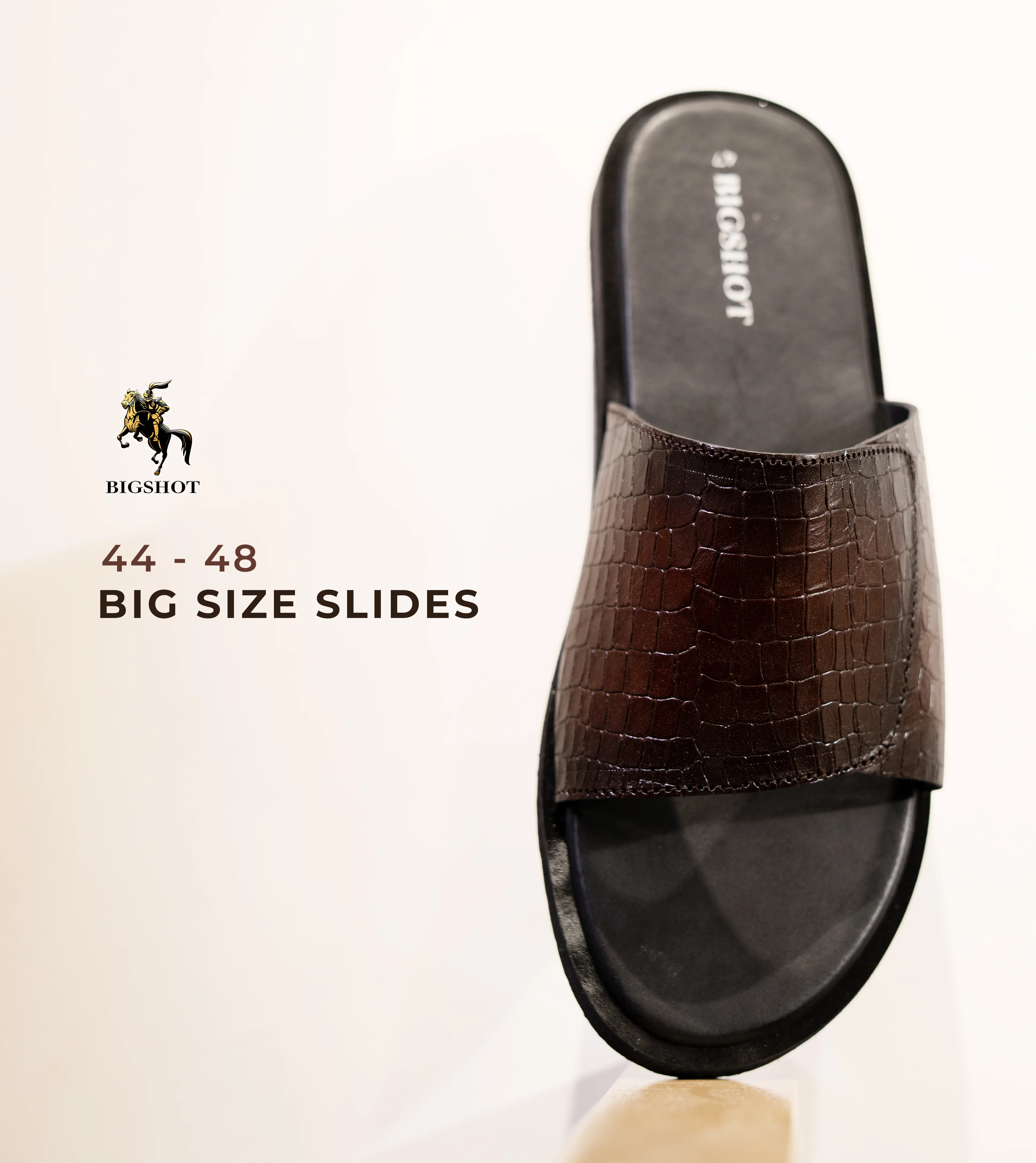 Leather Slide - D3 - Magnum Brown